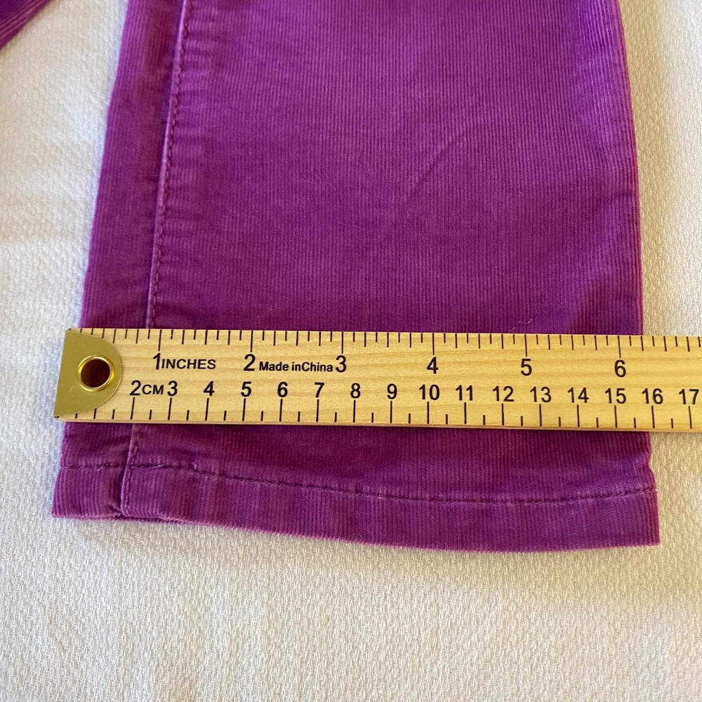LOFT modern straight corduroy pants, magenta pink, size 24 petite - Picture 11 of 16